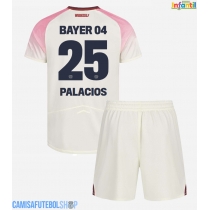 Camisa de time de futebol Bayer Leverkusen Exequiel Palacios #25 Replicas 2º Equipamento Infantil 2025-26 Manga Curta (+ Calças curtas)